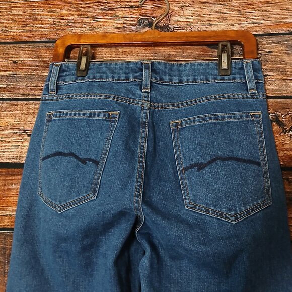 Blue Mountain Jeans 6 Mid Rise Straight Blue Denim Stretch - Picture 6 of 10